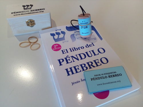Pack Libro Péndulo, Péndulo Hebreo y etiquetas